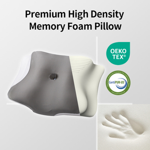 Oreiller ergonomique en mousse à mémoire de forme avec housse rafraîchissante, oreiller cervical pour dormeurs sur le côté, le dos et le ventre - Product Image 5