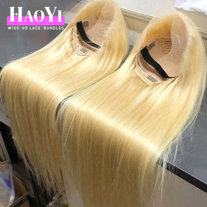 Perruque en cheveux humains blonds 613 en gros, perruque complète en dentelle de cheveux vierges 613 de 30 à 40 pouces, perruques complètes en dentelle de cheveux humains lisses et soyeux - Product Image 3
