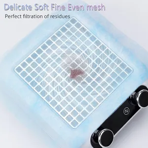 100 Piezas de Papel Filtro Desechable para Colector de Polvo de Uñas, Papel Filtro No Tejido Rosa/Azul/Blanco para Máquina de Manicura - Product Image 3
