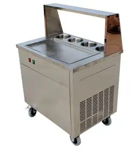 Máquina de helados en rollo de buena calidad, máquina de helados fritos tailandeses, máquina de rollos de helados fritos de Pakistán