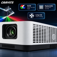 Proyektor Instalasi Profesional CAAVITS 4000 Lumen WUXGA 1920x1200 3LCD untuk Pendidikan, Universitas, dan Ruang Kuliah