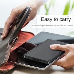 Ultra-Dunne Opvouwbare Bt Scissor Drie-Systeem Draadloos Toetsenbord Voor Appel Voor Huawei Voor Samsung Voor Laptop Nieuwe Rohs Gecertificeerd - Product Image 4