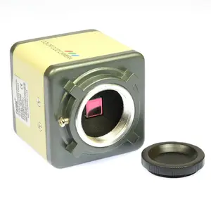 Câmera 800tvl microscópio, 1/3 "ccd câmera microscópio industrial digital conjunto bnc saída de vídeo cor cs & c-montagem lente suporte f smd bga pcb reparação