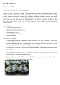 Engranaje de Transmisión de Acero Aleado Tratado Térmicamente con Brida para Transferencia de Torque - Product Image 6