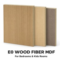 Panneaux de fibres de bois MDF de qualité E0 sans formaldéhyde, panneaux de fibres écologiques pour meubles de chambre et de chambre d'enfant
