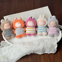 Gilet en tricot pour poupée Labubu 4.0 de 10 cm, vêtements pour mini-poupée de quatrième génération, vente en gros, gilet extensible, t-shirt, design indépendant