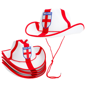 Sombrero <span class=keywords><strong>de</strong></span> Vaquero Personalizado con Diseño Deportivo, para Hombres y Mujeres, para Fiestas, Playa, Fútbol, Copa, Bandera Cruzada <span class=keywords><strong>de</strong></span> Inglaterra, Estilo Y2K - Product Image 2