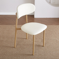 Chaise de salle à manger moderne minimaliste, chaise d'hôtel anti-oscillation en cuir pour événements, réduisant la fatigue