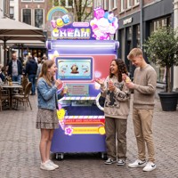 Máquina Expendedora de Helados Inteligente con Ahorro de Energía, Pantalla Táctil, Monitoreo Remoto, Funcionamiento Silencioso para Uso en Bibliotecas, Oficinas y Hospitales