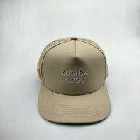 Casquette de golf structurée à 5 panneaux brodée sur mesure, perforée au laser, avec visière incurvée en nylon, pour sports de plein air – Vente en gros