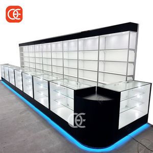 alibaba tobacco shop High-End Remote Control Lock Smoke Display Stand Rack with RGB Light, Custom Advertising Top, and 10 Shelves for Cigarettes ALI BABA SMOKE SHOP |