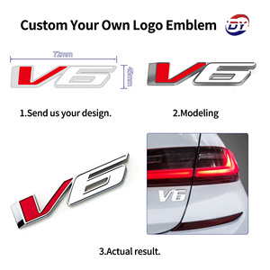 Adesivi Emblema Auto Cromati di Alta Qualità con Logo Personalizzato in Plastica ABS 3D e Autoadesivo - Product Image 2