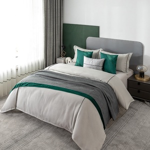 2022 novo Design 8PCS Única Tampa de Cama Tamanho Decoração 5 Star Hotel Corredor Cama Throw Blanket Lenços de Luxo - Product Image 2