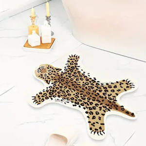 Tapis de chambre à coucher imprimés antidérapants et moelleux Tapis de créateur d'animaux animés personnalisés avec logo Tapis découpés à l'emporte-pièce - Product Image 1