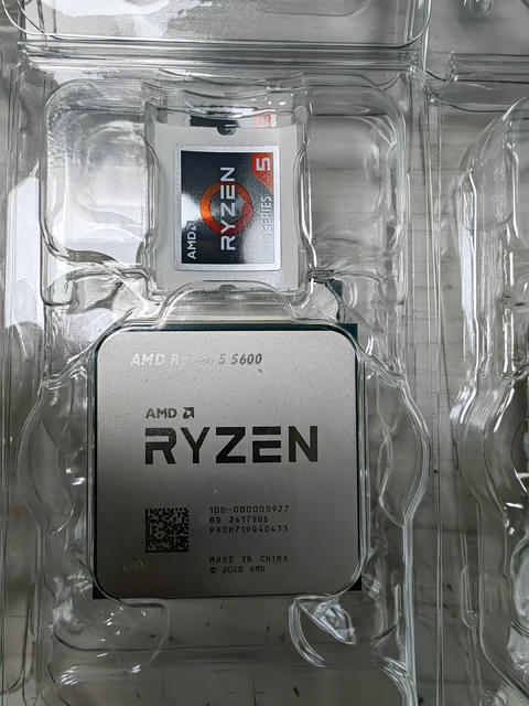 AMD For-Ryzen 5 5600 R5 5600 3.5 GHz 6-Core 12-Thread CPU Processor L3=32M 100-000000927 Socket AM4 New and Without Cooler