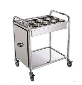 Troli Bumbu Dapur <span class=keywords><strong>Stainless</strong></span> <span class=keywords><strong>Steel</strong></span> Harga Pabrik, Troli Layanan Katering Komersial untuk Bumbu Masakan - Product Image 1