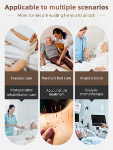 <span class=keywords><strong>Pyjama</strong></span> tricoté en coton et polyester à entrejambe ouvert pour patients paralysés, personnes âgées et post-chirurgicales – Facile à porter - Product Image 5