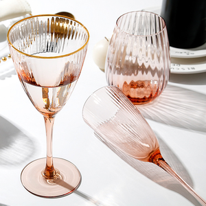 Jante verres à vin gobelets tasse <span class=keywords><strong>verre</strong></span> à eau or Champagne fait à la main couleur <span class=keywords><strong>verre</strong></span> <span class=keywords><strong>verre</strong></span> personnalisé pour fête de mariage rose bohème événement - Product Image 6