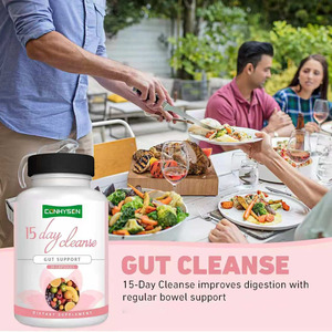Premium 15 Day Cleanse Capsules for Gut Health Colon Detox Digestive Comfort Advanced Natural Formula Dietary Fiber Supplement - Product Image 6