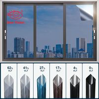 Película de Aislamiento Térmico de Alta Rechazo para Ventanas, Protectora de Privacidad, Decoración de Edificios, Adhesivos Tintados para Vidrio