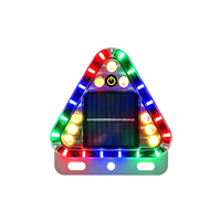 Feu de signalisation stroboscopique LED solaire à aimant puissant, protection IPX6, non-réfléchissant, installation sans câblage ni perçage, pour la circulation