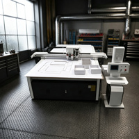 Machine de découpe numérique CNC à couteau oscillant pour carton ondulé, vinyle, textile et boîtes en carton, avec fonction de découpe automatique par baiser