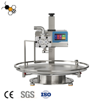 Machine de remplissage à disque rotatif réglable 0-3 tr/min pour liquides visqueux 1000-180000 CP, machine de remplissage de miel en bouteille 5-2000 g, 10 L/min