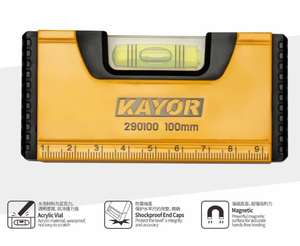 Industrial Grade alumínio liga bolso nível durável leve e precisão exata trabalho ferramenta com uma bolha horizontal - Product Image 2