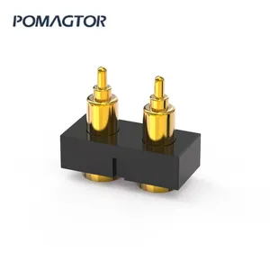 Sıcak satış fabrika doğrudan fiyat 2 Pin Smd yaylı kontaklar 30000 kez çevrim ömrü mikro Pogo pinli konnektör