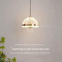 Lustre suspendu moderne de luxe léger et simple pour chambre à coucher, chevet, escalier, entrée - Modèle 2024 Nouveauté