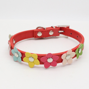 <span class=keywords><strong>Collar</strong></span> y Correa para Perro con Flores, Cuero PU, Remaches, Cadena Elegante, Correa para el Cuello, para Perros Pequeños, Medianos y Grandes, Teddy, <span class=keywords><strong>Chihuahua</strong></span> - Product Image 6