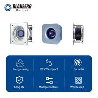 Ventilateurs commerciaux silencieux Blauberg 190 mm EC pour HVAC, ventilateurs radiaux industriels, extracteurs de poussière, ventilateurs de toit, centrifugeuses radiales