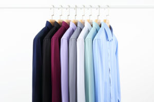 Kemeja Pria Lengan Panjang Kerah Kotak Putih Polos Anti Kusut, Model Bisnis Formal Single Breasted, Cetak Digital 180g - Product Image 6