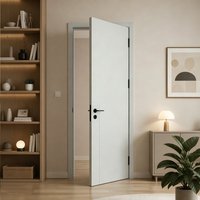 Puerta Interior de Madera Sólida con Acabado de Laca a Base de Agua, Bajo VOC, para Dormitorio u Hotel, Tamaño Personalizado
