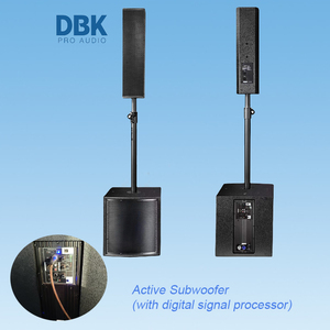 DBK nhỏ trong nhà ngoài trời sự kiện Cột loa siêu trầm hoạt động dòng di động mảng cột PA hệ thống + Loa siêu trầm Hỗ trợ 12inch - Product Image 2