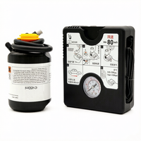Compresseur d'air 2-en-1 et pompe à air, kit de réparation d'urgence pour pneus, mastic et gonfleur pour outil de sauvetage automobile