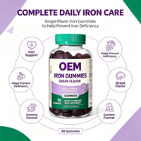 Gummies de Fer Naturel 25mg avec Racine de Betterave et Vitamine C Sans OGM Complément Alimentaire Délicieux à Mâcher pour le Bien-être