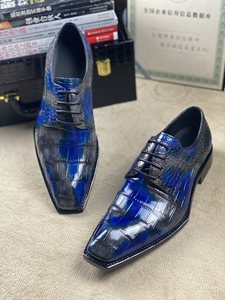 Zapatos de Vestir de Piel de Cocodrilo 100% Auténtica para Hombre, Hechos a Mano, Zapatos de Boda de Lujo, Zapatos de Vestir de Piel de Caimán para Hombre - Product Image 4