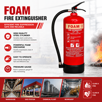 Extincteur à mousse AFFF KHi 6L/9L, unité à mousse aqueuse portable pour usage commercial et industriel, certifié CE