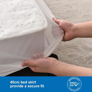 Wholesale Durable Polyester <strong>Electric</strong> <strong>Blanket</strong> <strong>Dual</strong> <strong>Control</strong> 4 Heat Levels Washable Heating Underblanket with Timer for Home Hotel - Product Image 4