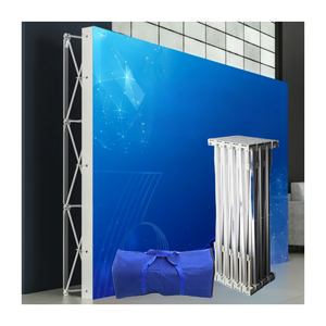 Rak <span class=keywords><strong>Display</strong></span> Kain Aluminium Portabel Magnetik Berkualitas Tinggi, Stand Fleksibel, Pencetakan Sublimasi Termal Kustom untuk Pameran Dagang - Product Image 5