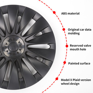 Cubierta de llanta para coche, cubierta de llanta de tacón y cubierta de llanta, material aterial, color negro - Product Image 6