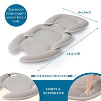 Coussin de soutien complet en maille 3D pour nouveau-nés, protection de la tête, du dos, du cou et des jambes, siège auto, poussette, pliable, ventilé