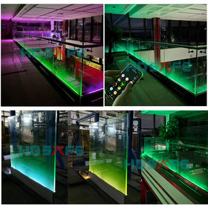 Алюминиевый профиль для стеклянных перил с нижним U-образным креплением, светодиодная подсветка, для крыши, патио, сада, балкона, 2025 года, хит продаж - Product Image 2