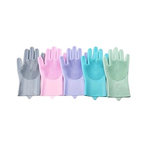 Guantes de limpieza de cocina multifunción, guantes de silicona antideslizantes con aislamiento mágico para el hogar, para lavar platos - Product Image 6