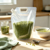 Pochette de 3L transparente de qualité alimentaire avec bec verseur pour riz et aliments – Emballage portable