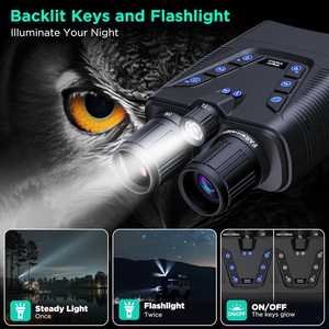 Binoculares de Visión Nocturna 4K con Gafas Infrarrojas, Imágenes a Todo Color con Poca Luz, Batería de 18 Horas para Vida Silvestre, Seguridad y Aventuras al Aire Libre - Product Image 3