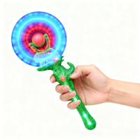 Bâton lumineux LED dinosaure rotatif pour parc d'attractions, bâton lumineux clignotant, moulin à vent pour fêtes d'anniversaire, vente en gros