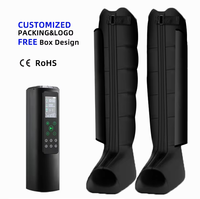 Appareil de thérapie par compression séquentielle intermittente à 6 chambres, masseur de jambes pour drainage lymphatique, 12 modes, télécommande sans fil, minuterie