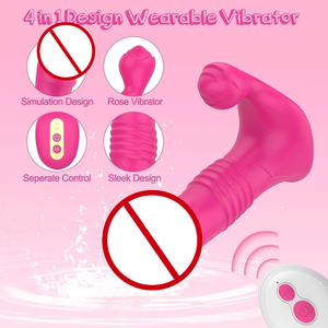 Mesin pijat prostat bergetar aplikasi Anal pria, mesin pijat prostat Stimulator dapat dipakai untuk pria - Product Image 4